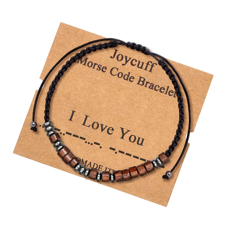 Ladies sapphire bracelets -I Love You Morse Code Bracelets Lover Gift Valentines Gift for Her