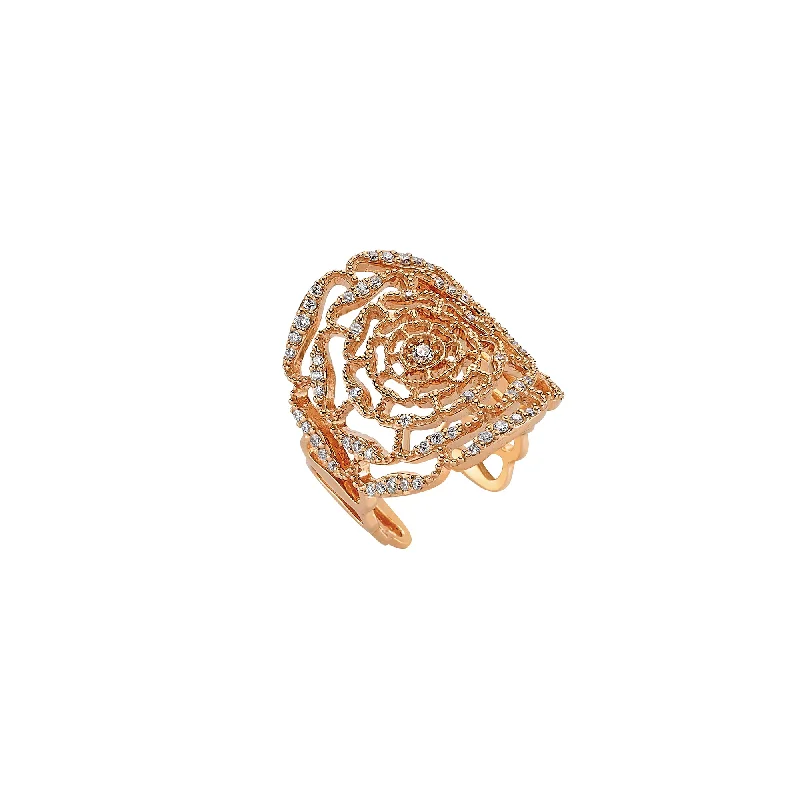 ladies rings for gifting ideas -ROSA MUNDI DIAMOND 18K GOLD RING