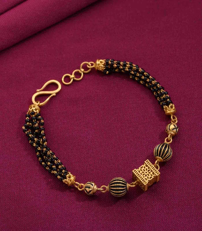 Ladies geometric bracelets -Multilayer Geometric Mangalsutra Bracelet